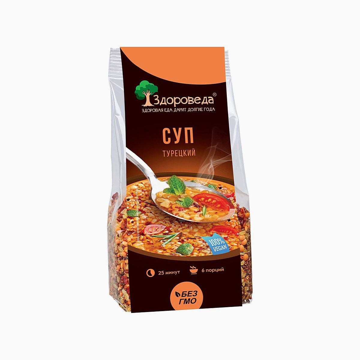 Суп Турецкий с булгуром и чечевицей, Здороведа, 250 гр | FoodPort Market