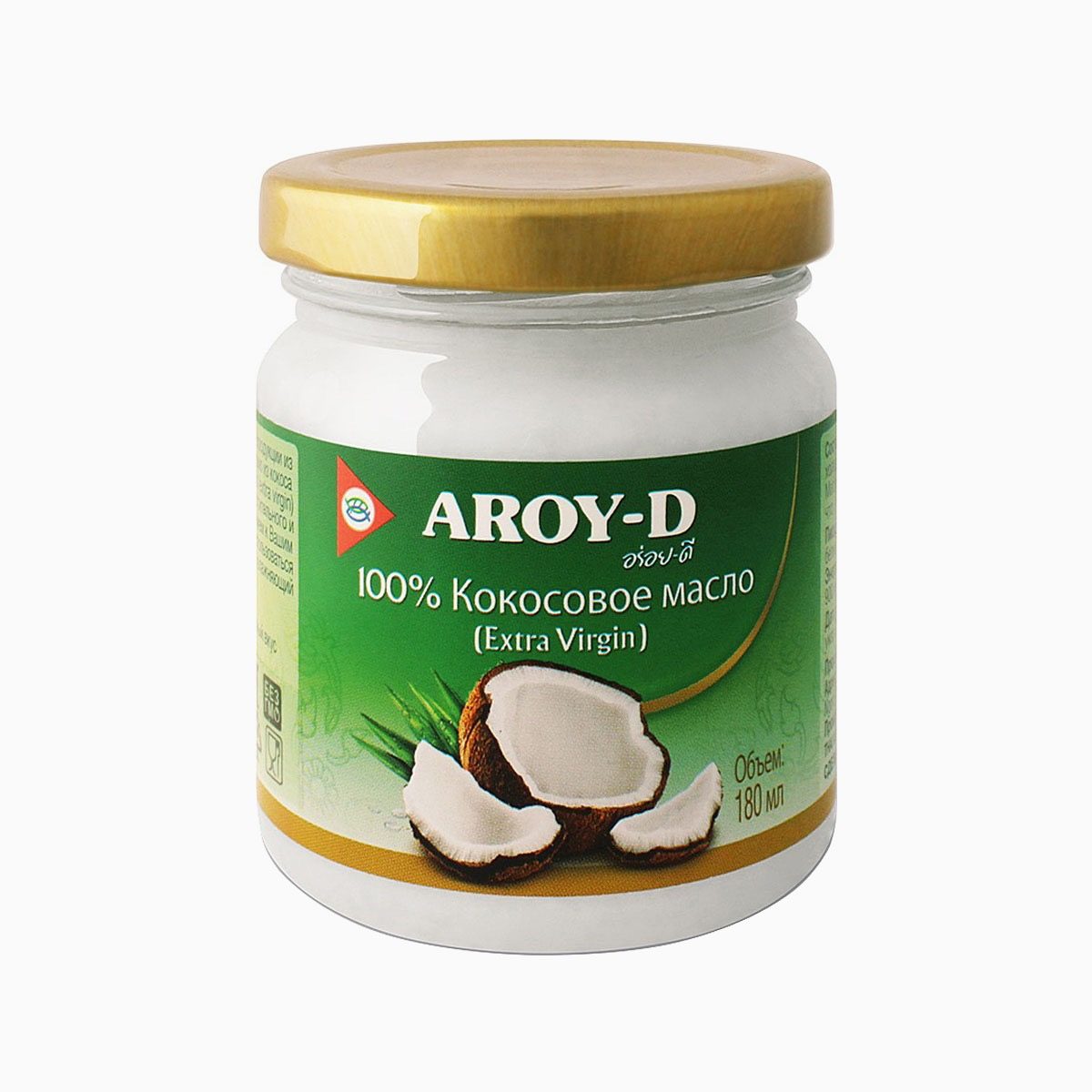Масло кокосовое, Aroy-d, 180 мл