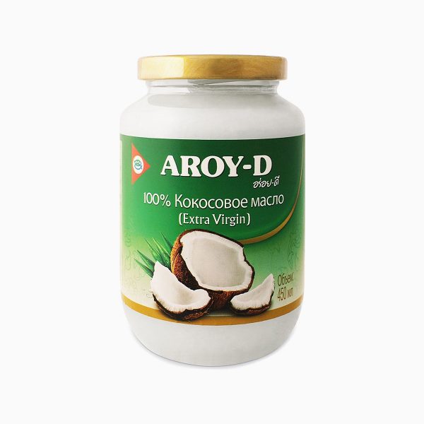 Масло кокосовое, Aroy-d, 450 мл