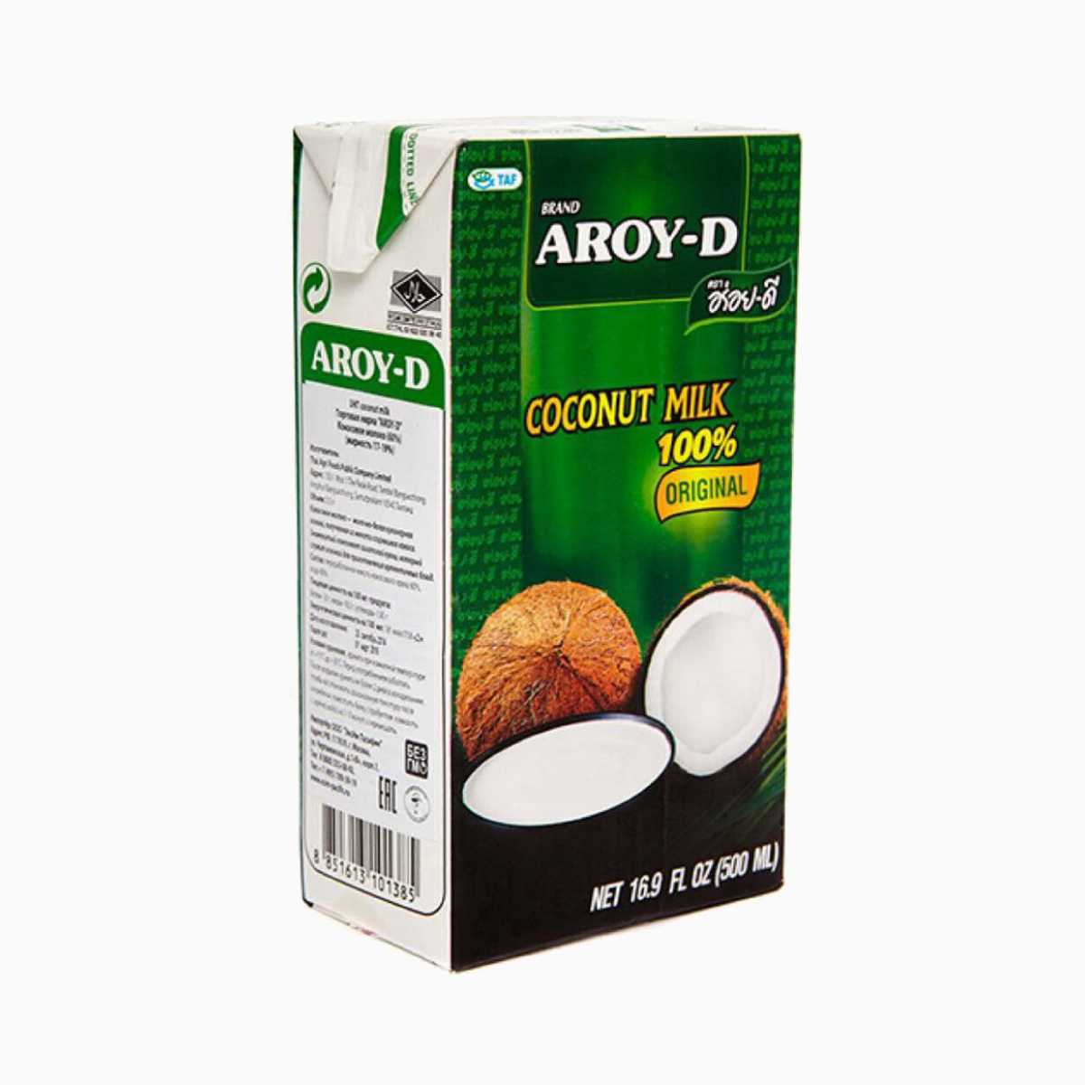 Кокосовое молоко, Aroy-D, 500 мл